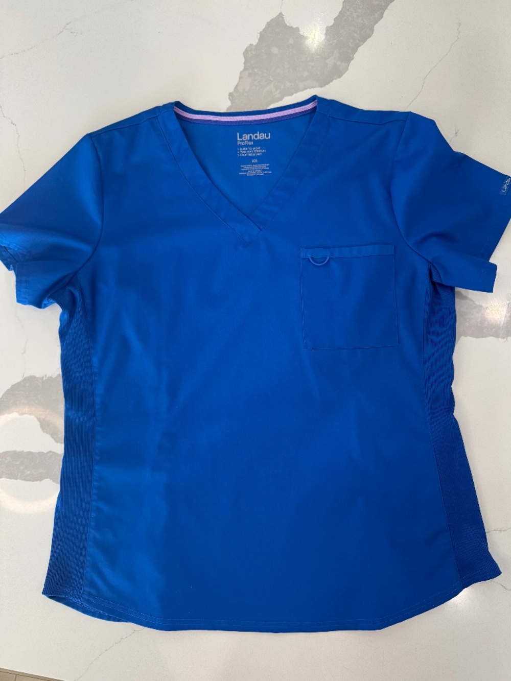Landau Royal Blue scrub top